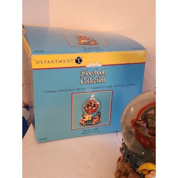 Department Dept 56 Storybook Collection Noah's Ark Water Globe Music Box Retired - Picture 4 of 9